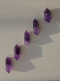 High Quality Purple Amythest Double terminated points curated by stoneandbloomco
