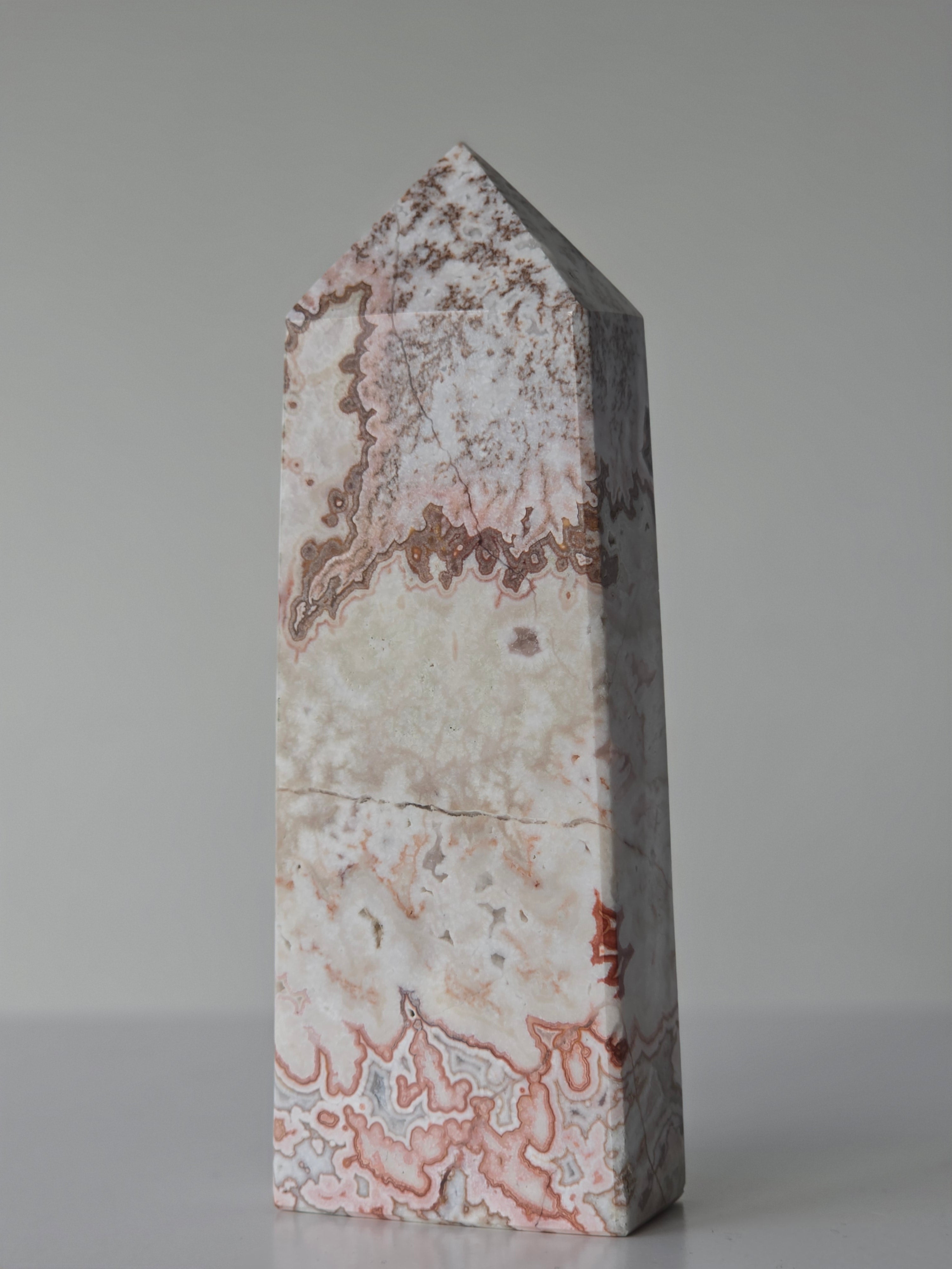 Pink Mexican Lace Agate Tower | 3