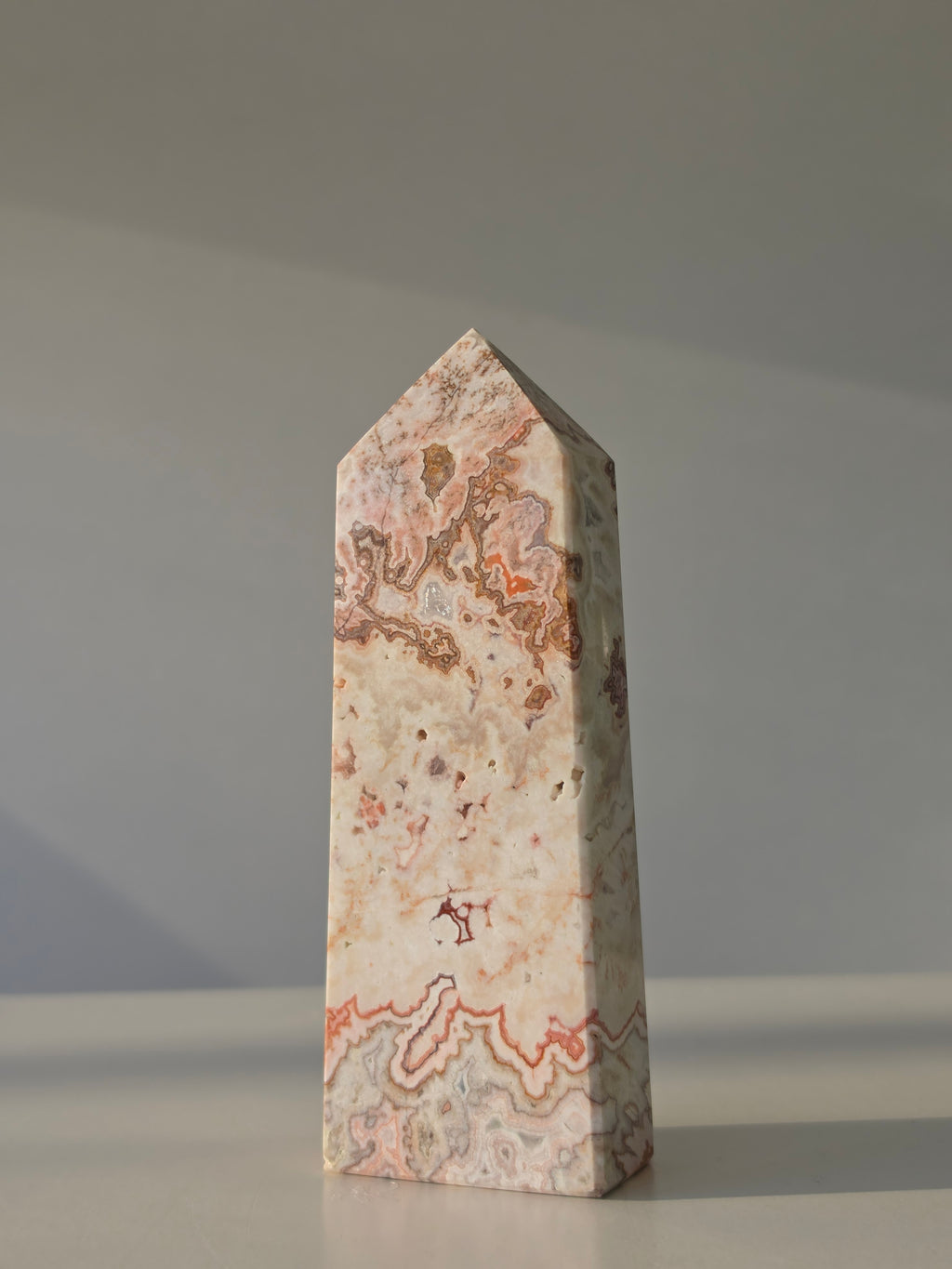 Pink Mexican Lace Agate Tower | 3