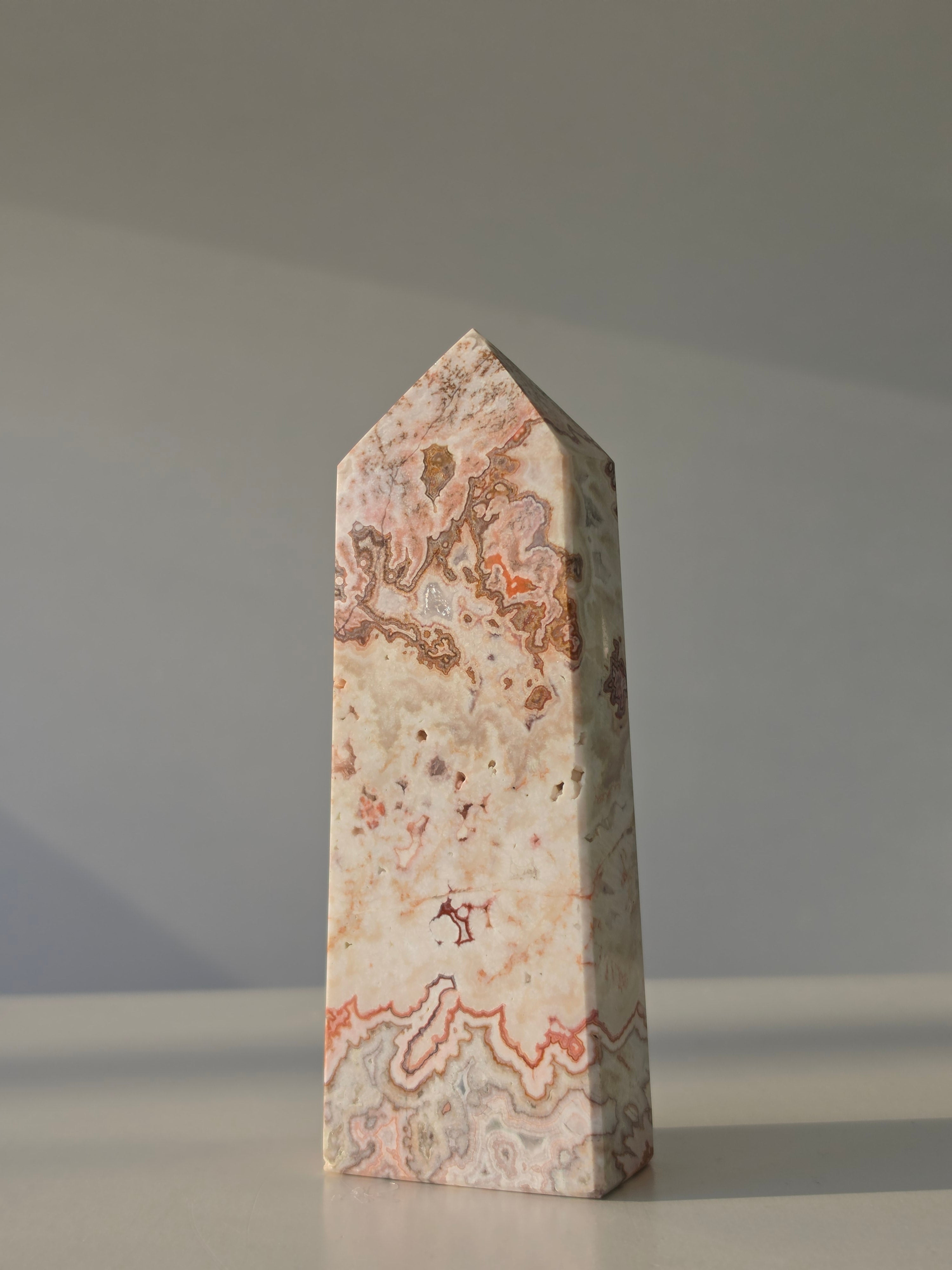 Pink Mexican Lace Agate Tower | 3