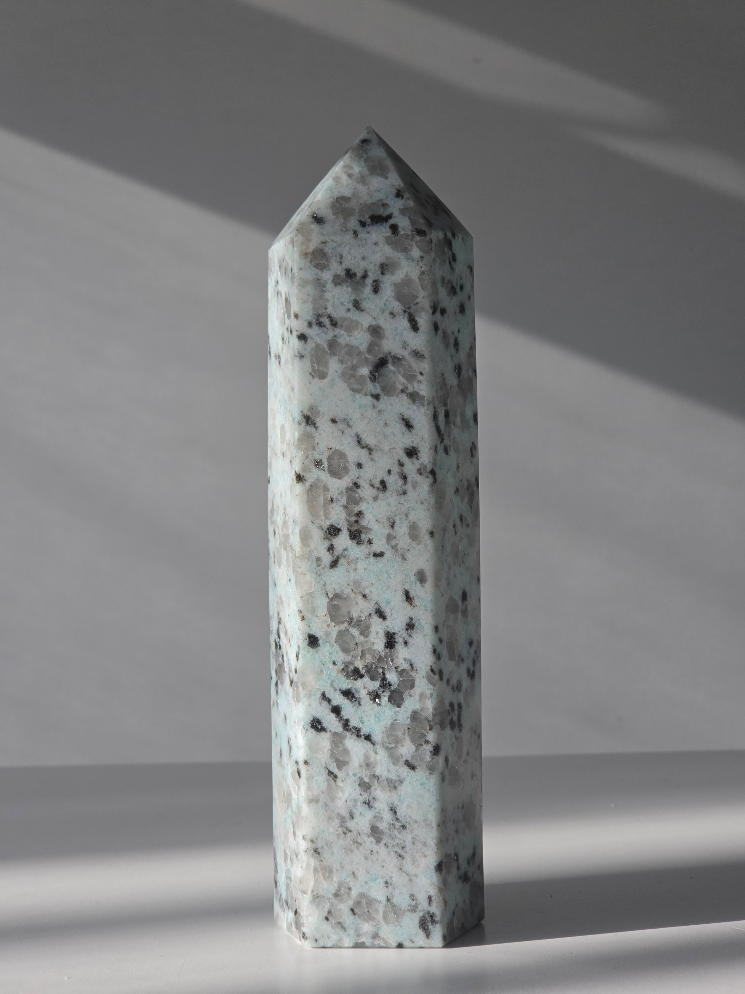 Kiwi Jasper Tower
Crystal Tower
Luxury Crystal Décor
Statement Crystal Piece
Stone and Bloom
On Trend
Coastal Vibe
