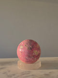 Peruvian Pink Rhodonite Sphere