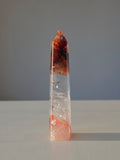 Fire Quartz Crystal Tower 11.5cm Red and Quartz high quality Crystal Tower Home Decor, Home Styling, On Trend 11.5cm