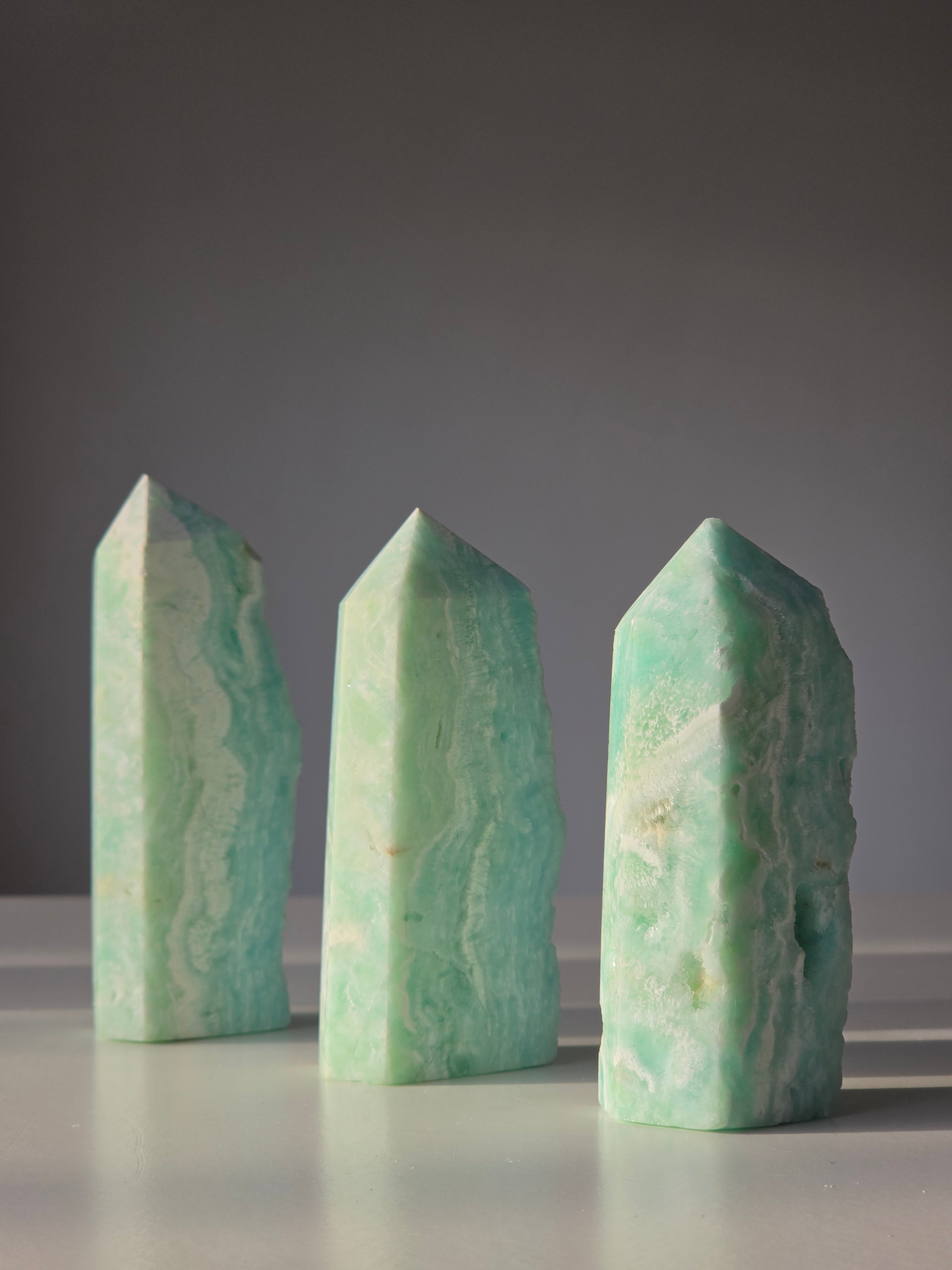 Hemimorphite Crystal Tower, Blue, Ocean Vibe, Green, Coastal, Crystal Tower, Home Styling, On Trend, Vibe, Coastal Styling, Natural Stone, Home Decor, Healing Crystals