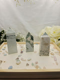 Luxury Unicorn Ocean Jasper Tower by Stone and Bloom featuring dreamy pastel natural formations