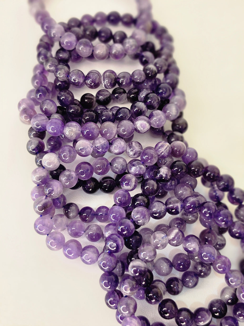 Luxury Dream Amethyst Crystal Bracelet by Stone and Bloom featuring soft purple natural banding
Dream Amethyst Bracelet
Crystal Bracelet
Chevron Amethyst
Luxury Crystal Jewellery
Stone and Bloom