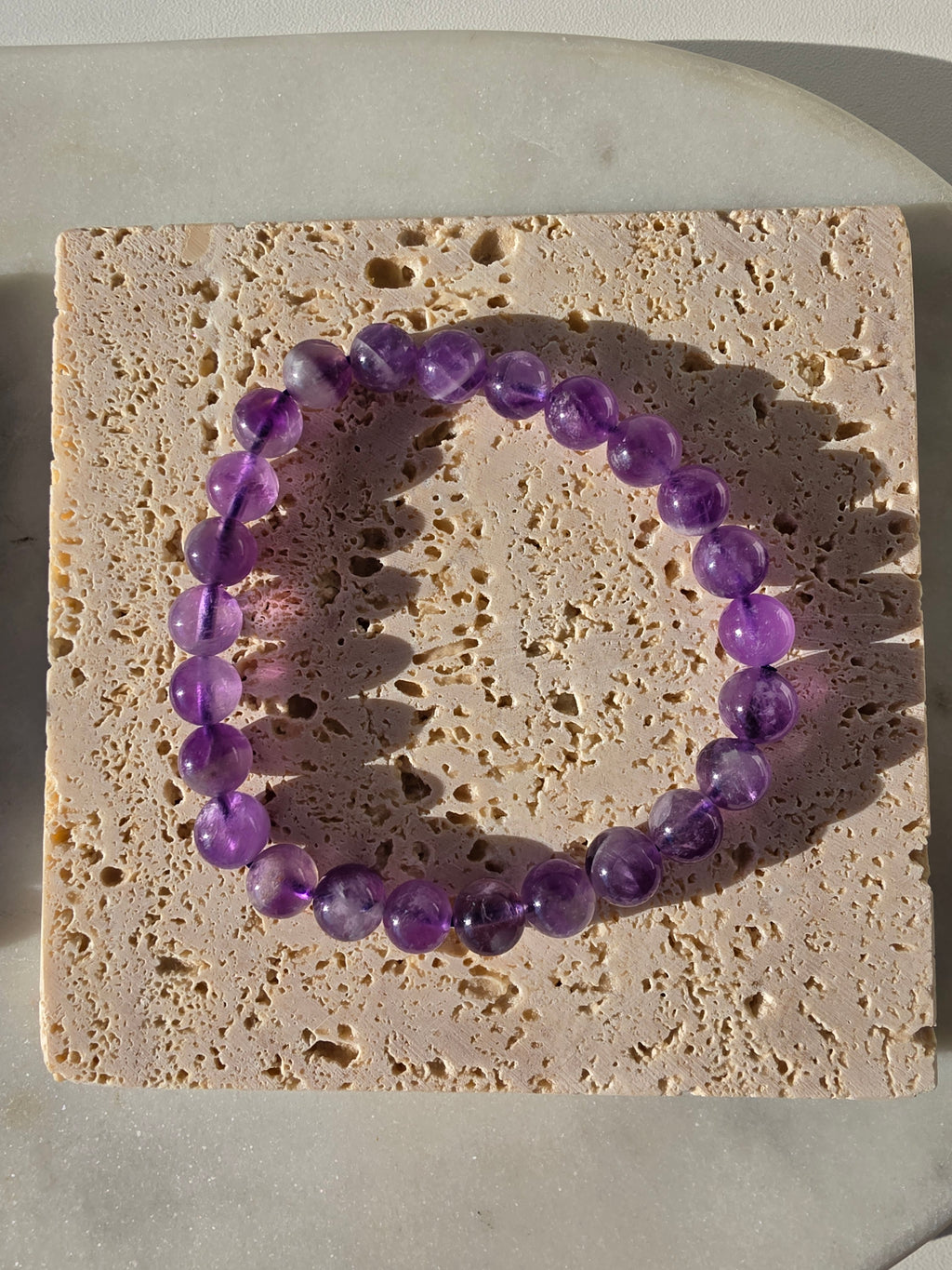 Luxury Dream Amethyst Crystal Bracelet by Stone and Bloom featuring soft purple natural banding
Dream Amethyst Bracelet
Crystal Bracelet
Chevron Amethyst
Luxury Crystal Jewellery
Stone and Bloom