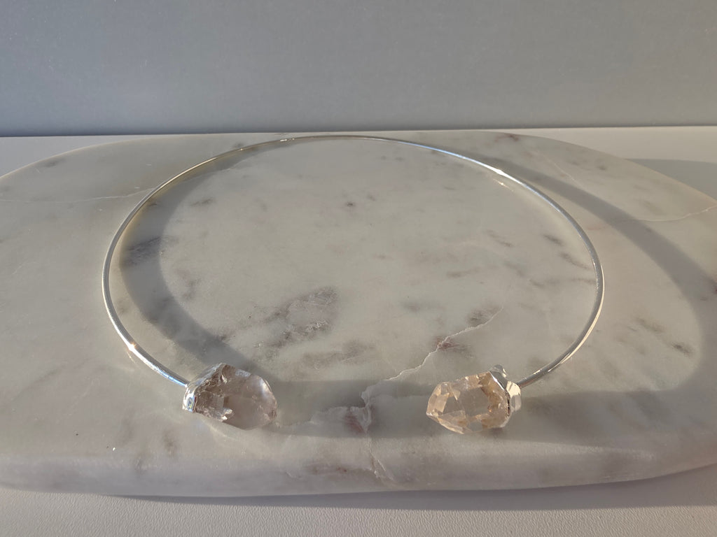 Clear Quartz Wrap Necklace