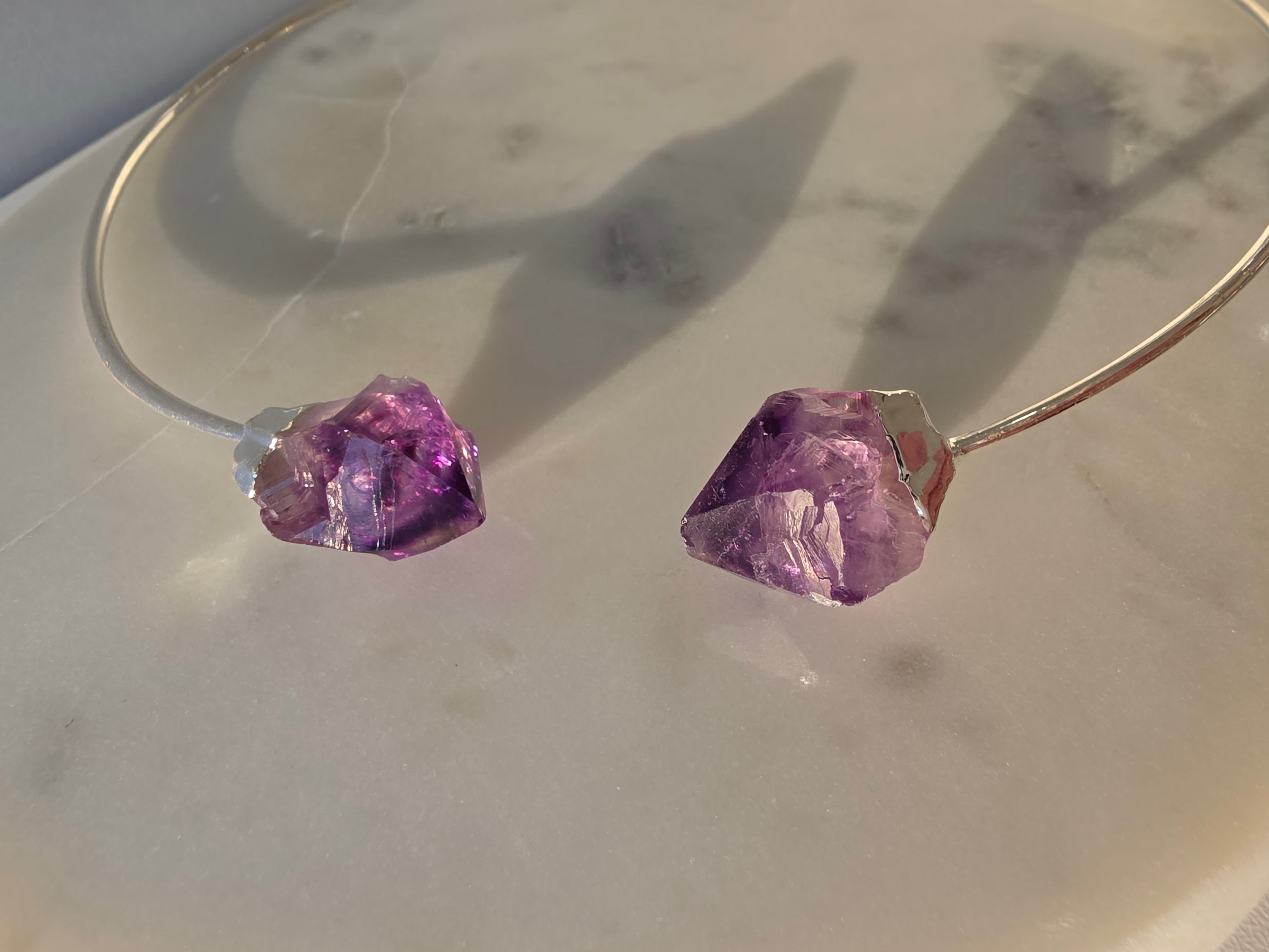Amythest Wrap Necklace