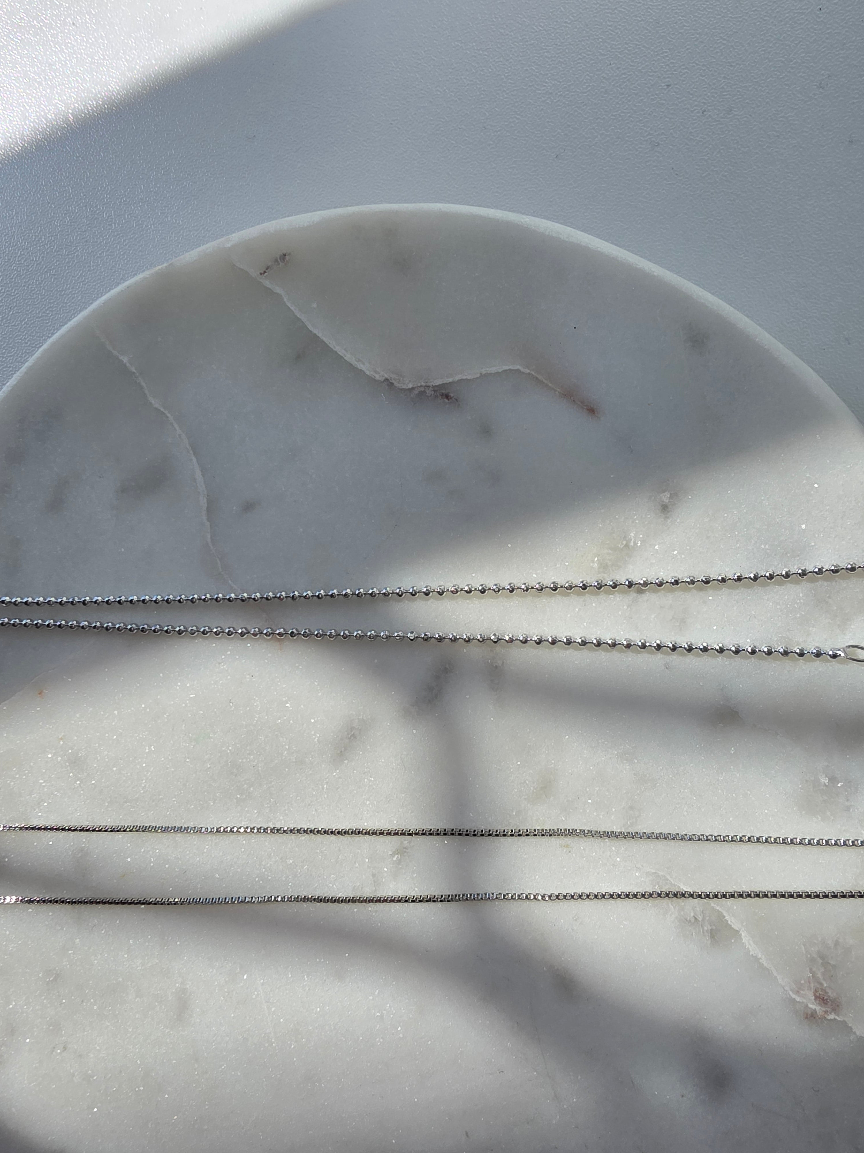 Raw Luxe plated silver chain