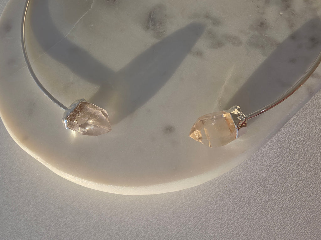 Clear Quartz Wrap Necklace