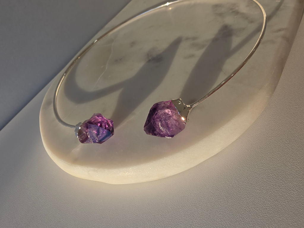 Amythest Wrap Necklace