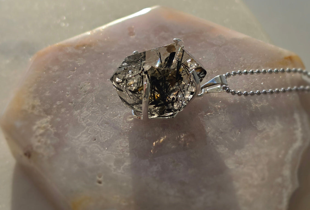 Rutilated Quartz Pendants | Silver