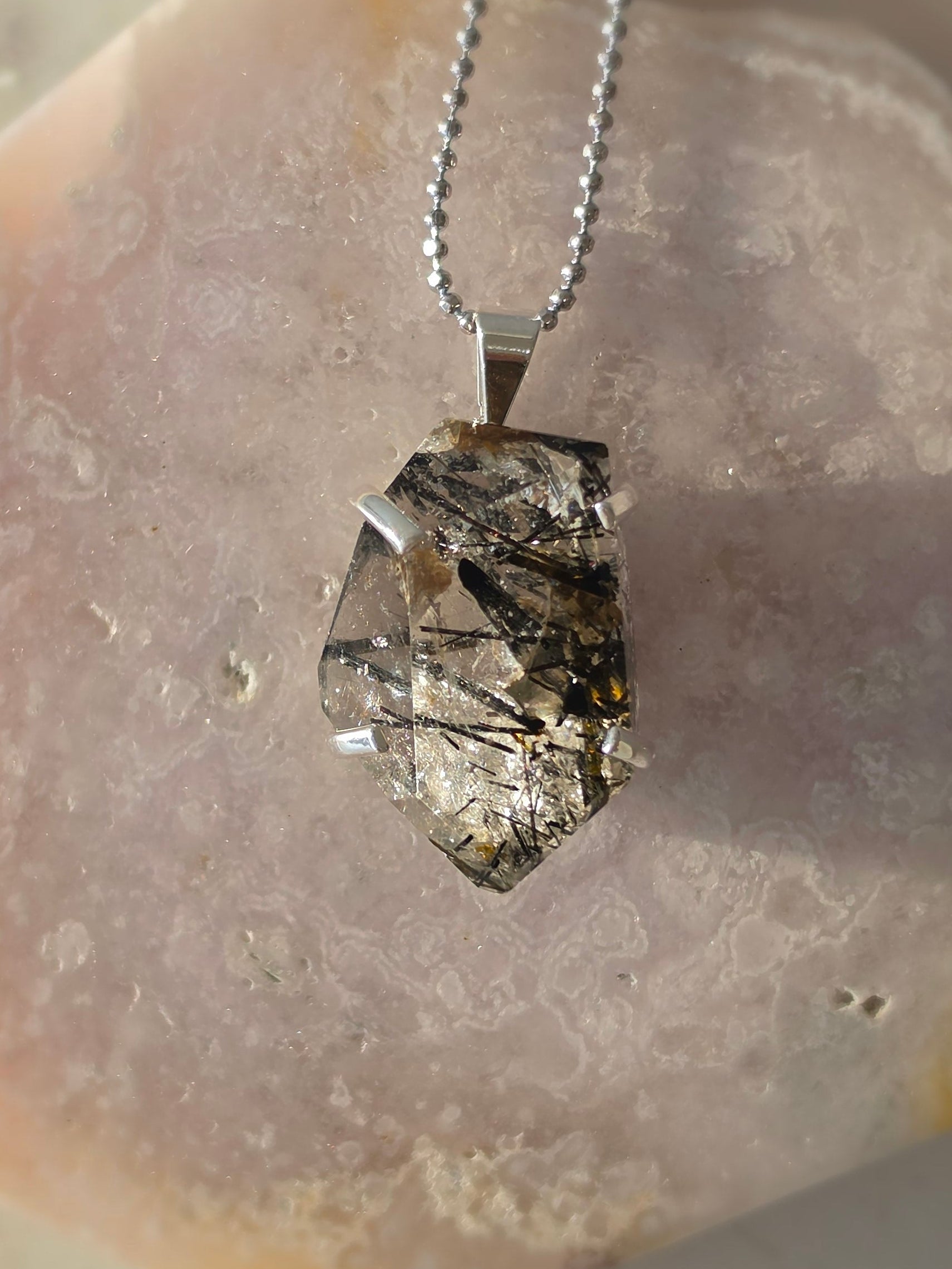 Rutilated Quartz Pendants | Silver