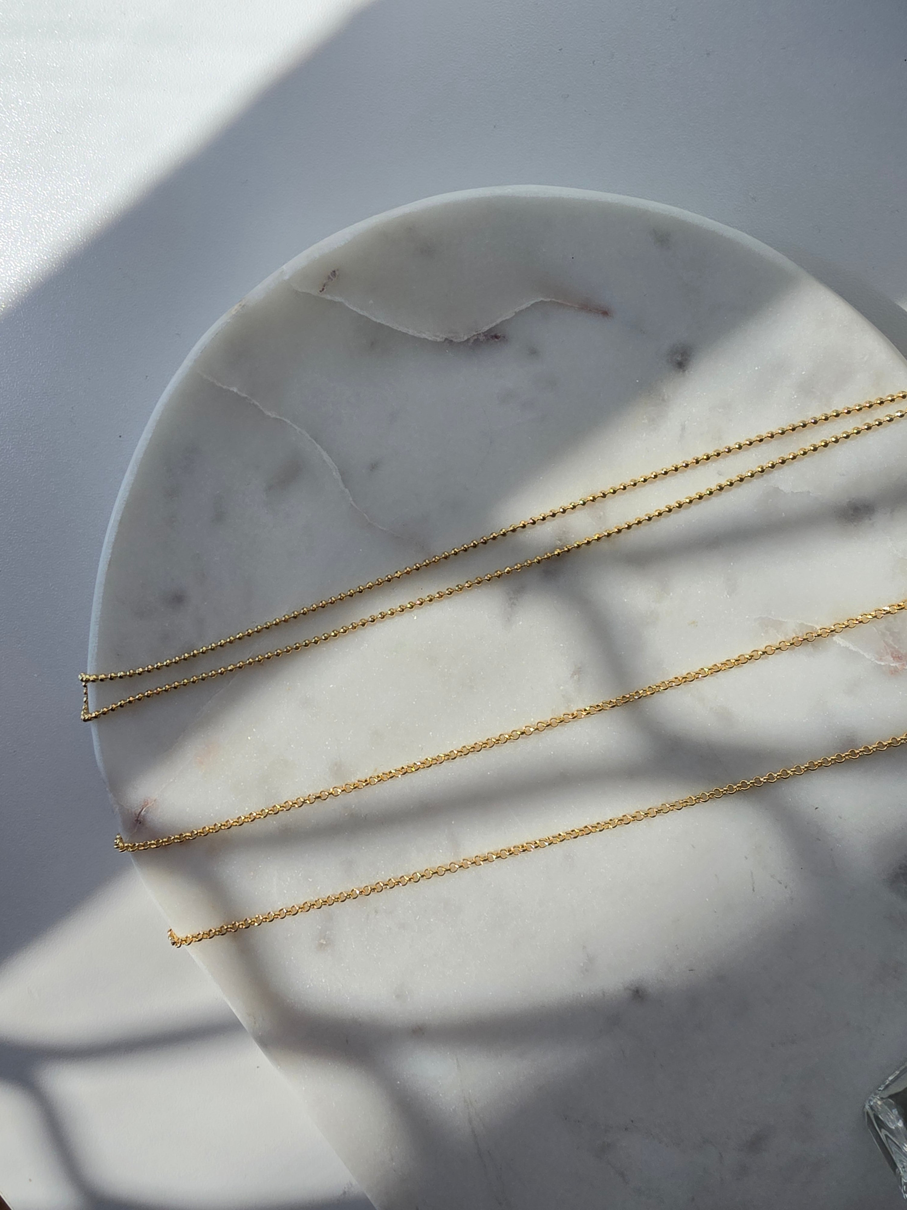 Raw Luxe plated gold chain