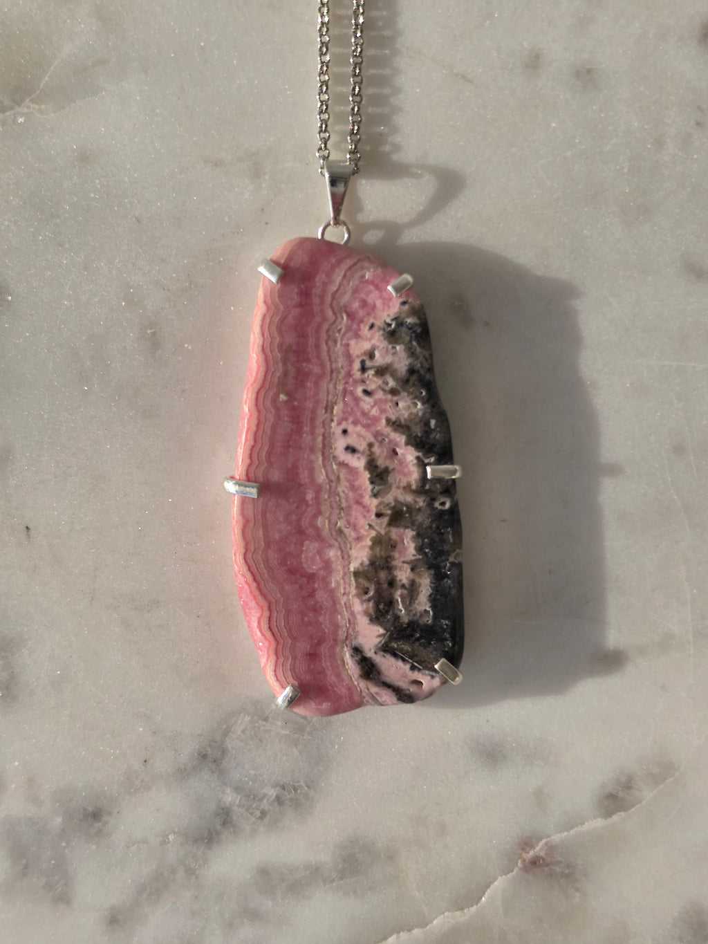 Rhodochrosite Pendants Silver