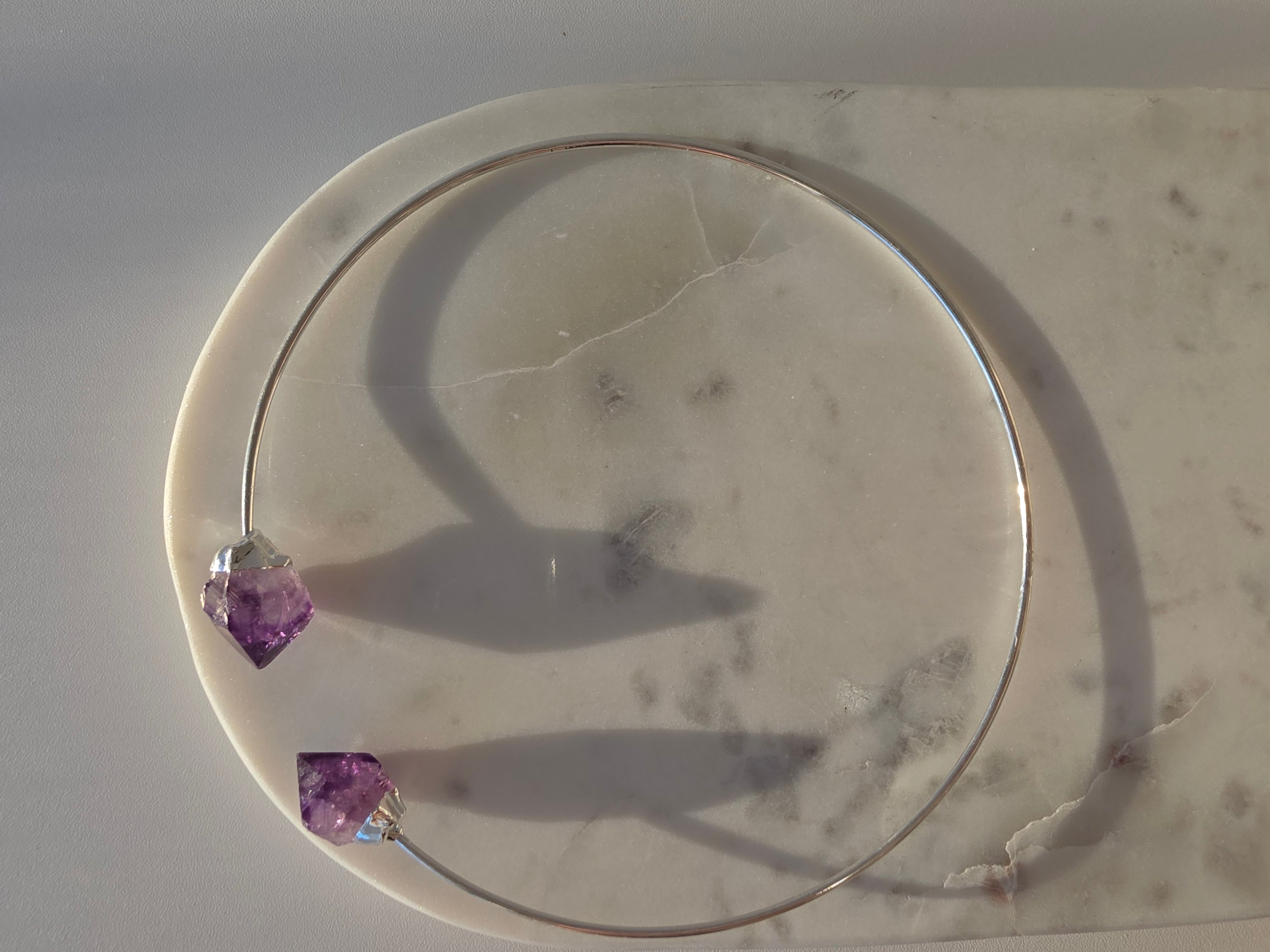 Amythest Wrap Necklace