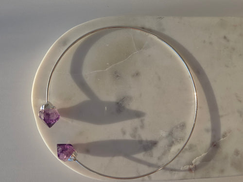 Amythest Wrap Necklace