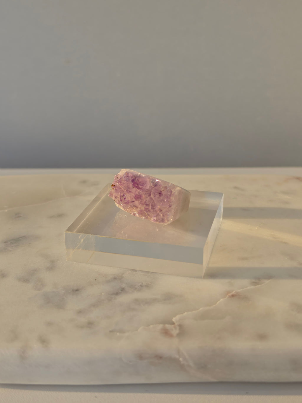 Carved Amethyst Ring|1