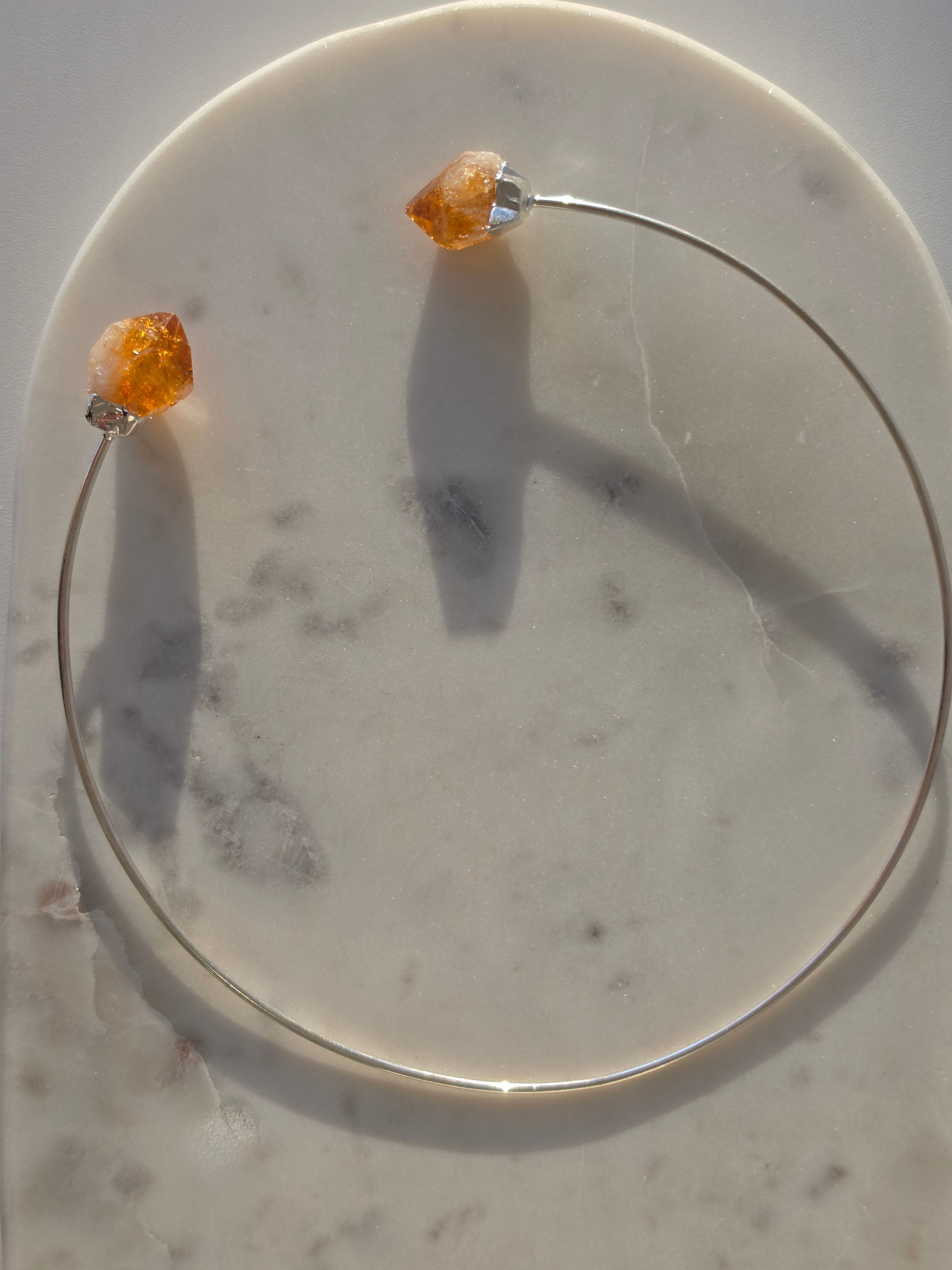 Citrine Wrap Necklace