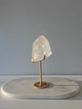 Premium natural Clear Quartz freeform crystal with exceptional clarity, ethically sourced and curated by Stone & Bloom.
Crystals good for mental clarity and clear thinking, Support focus, concentration, and intention setting.