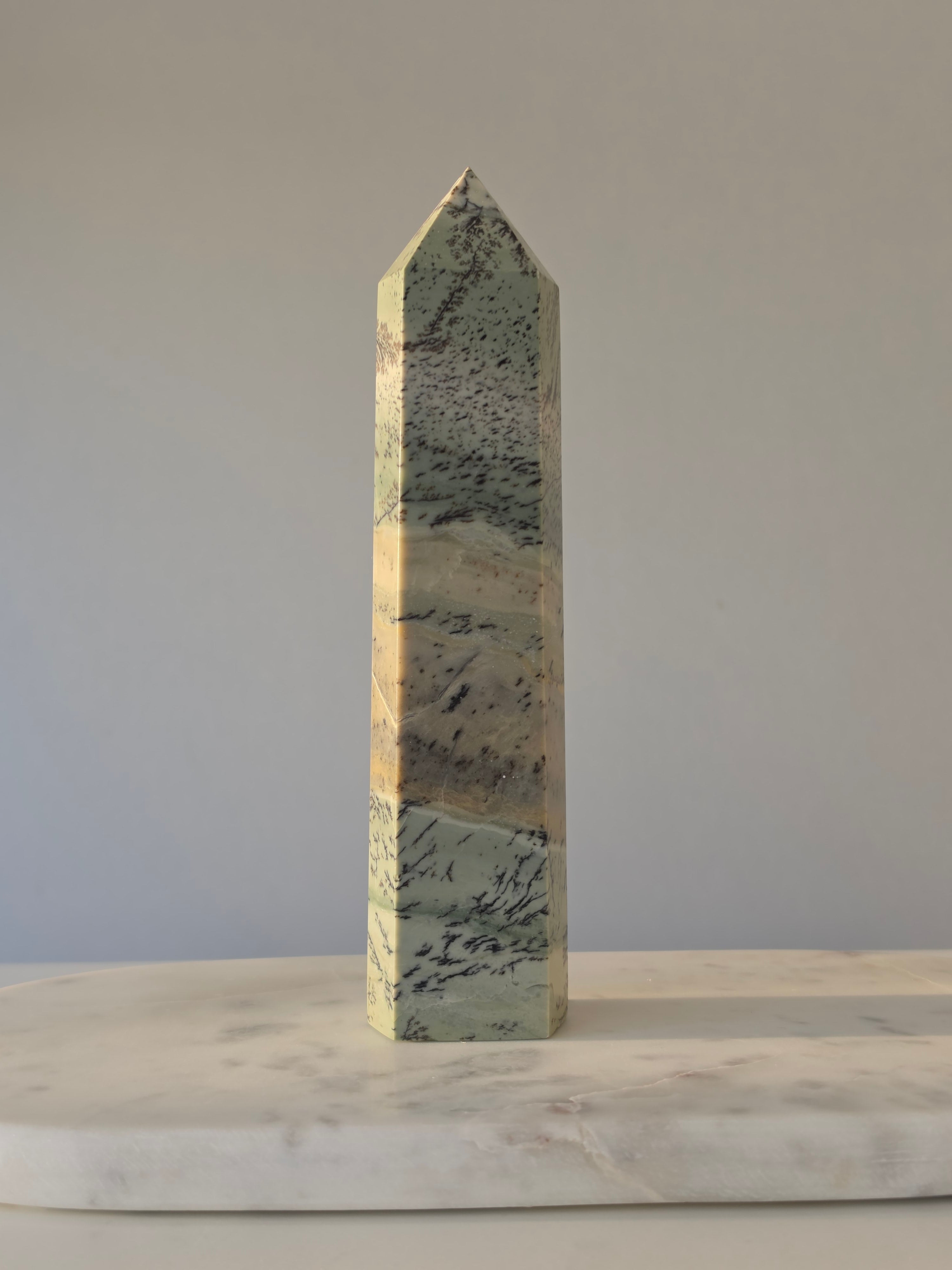 Dendritic Jasper Tower | 1