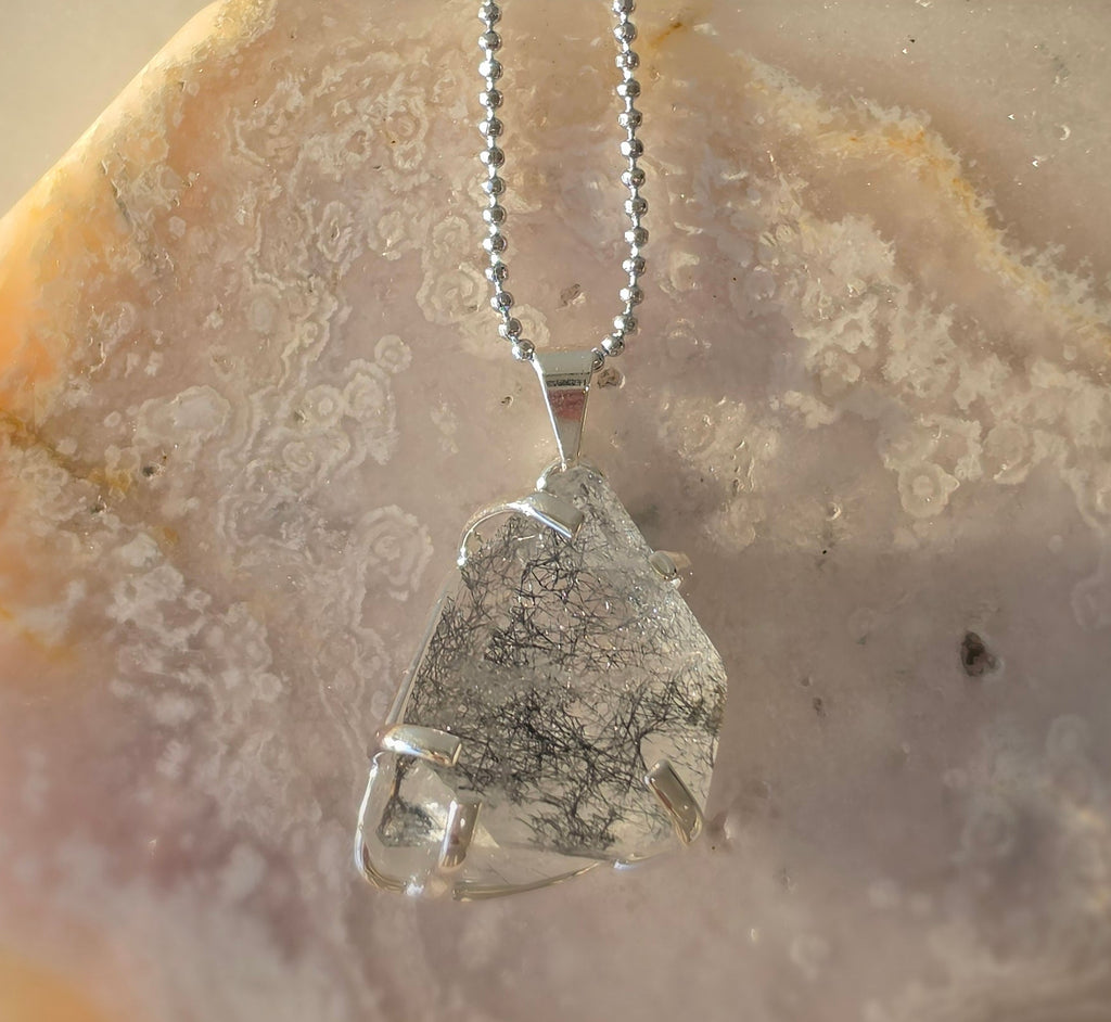 Rutilated Quartz Pendants | Silver