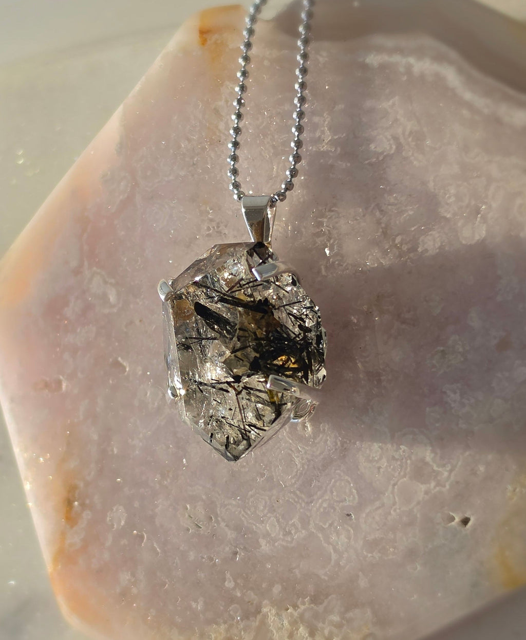 Rutilated Quartz Pendants | Silver