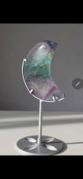 Rainbow Fluorite Moon