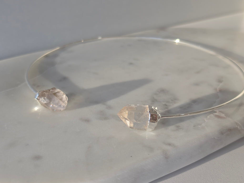 Clear Quartz Wrap Necklace