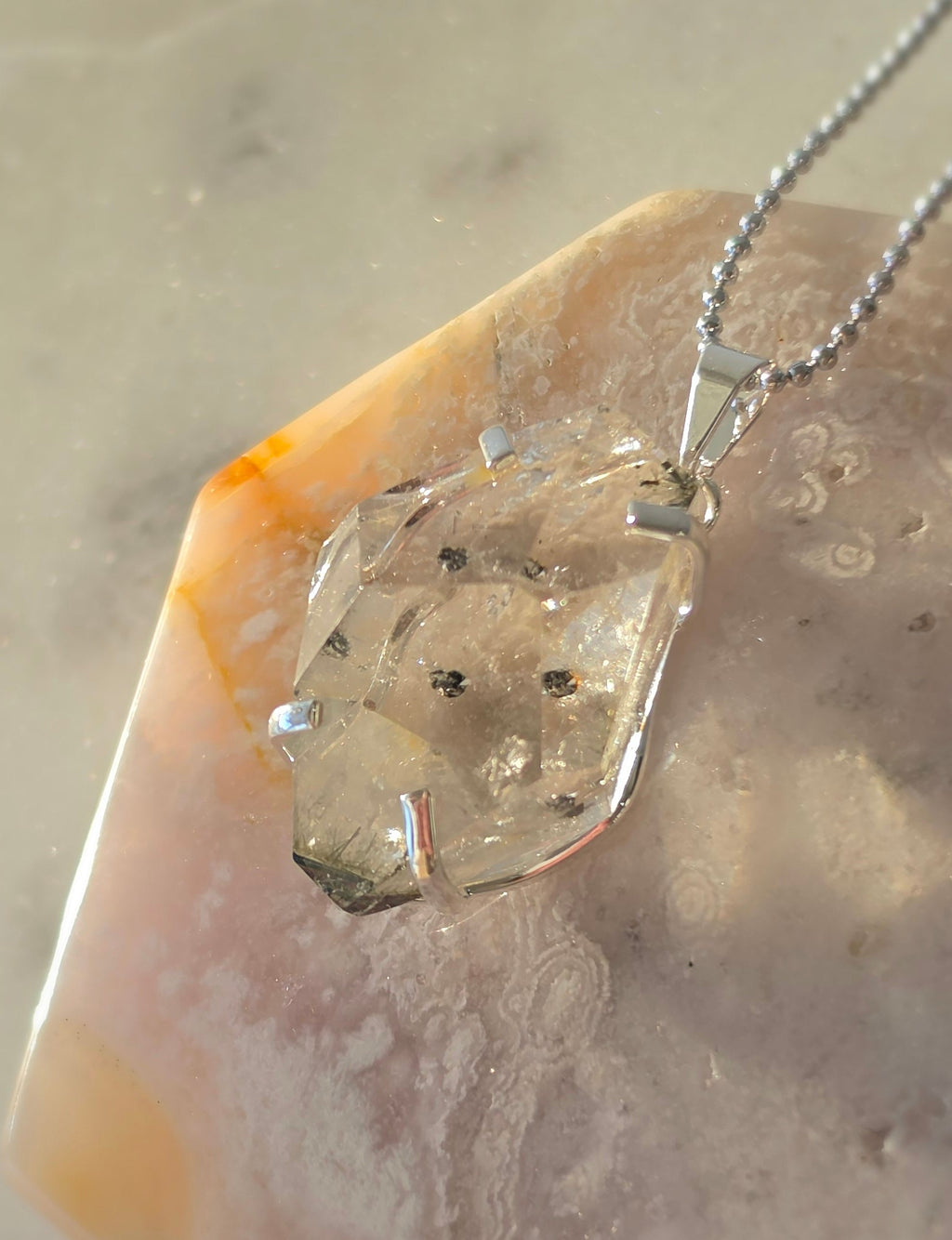 Rutilated Quartz Pendants | Silver