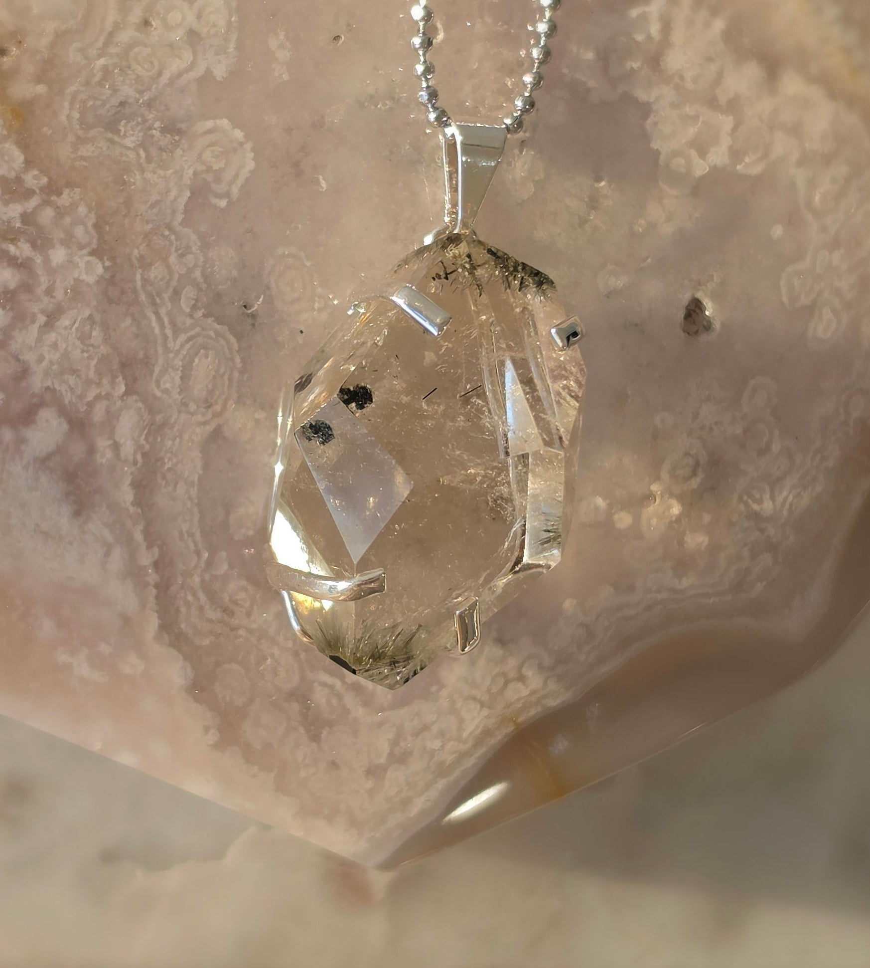Rutilated Quartz Pendants | Silver