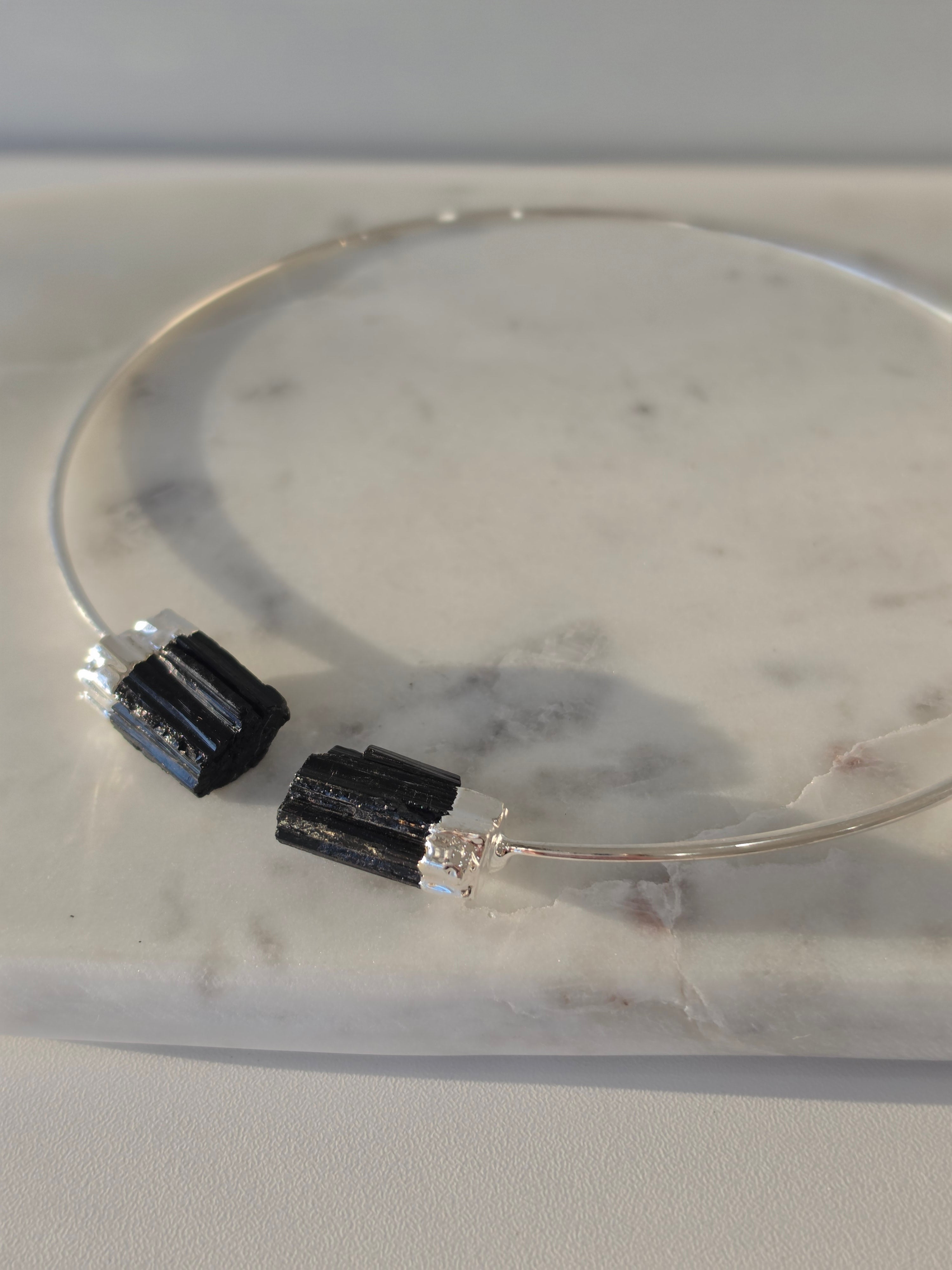 Black Tourmaline Wrap Necklace